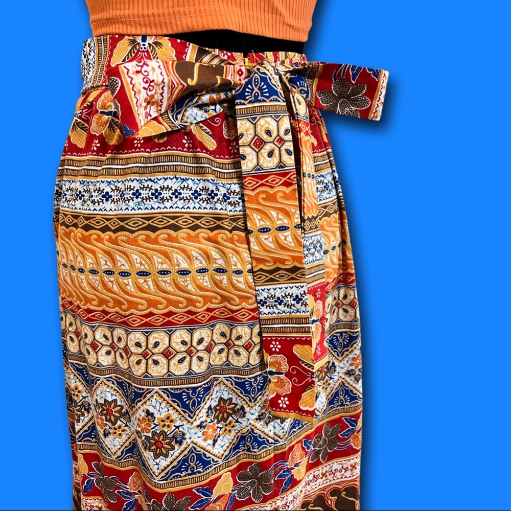 60s Lanz Originals Boho Maxi Skirt Fits Size 4-6